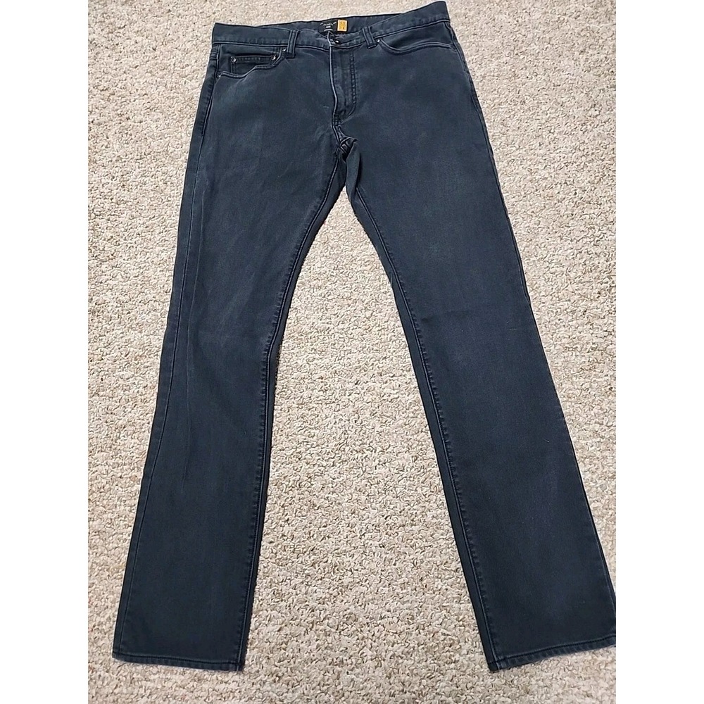 J. Crew 484 Slim Tapered Corded Cotton Pants Mens 33x34 Navy Blue Trousers